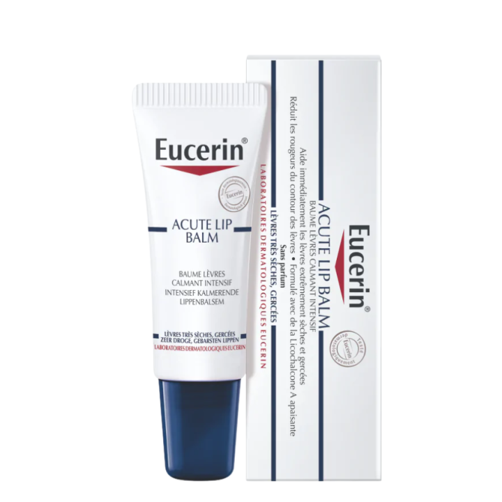 Baume l&egrave;vres calmant Eucerin - tube de 10 ml