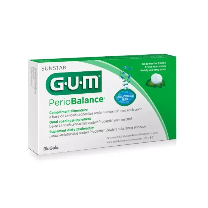 PerioBalance Gum - bo&icirc;te de 30 comprim&eacute;s 