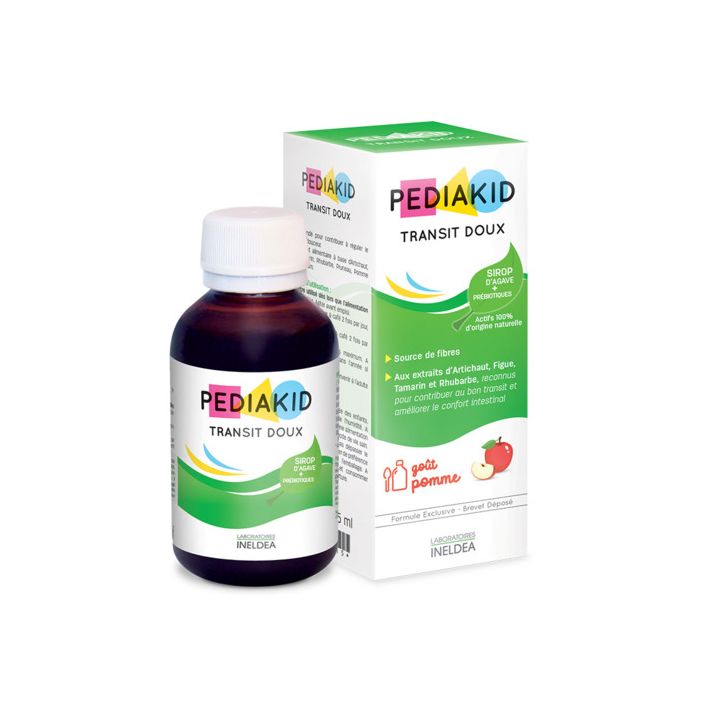 Pediakid transit doux go&ucirc;t pomme - flacon de 125 ml