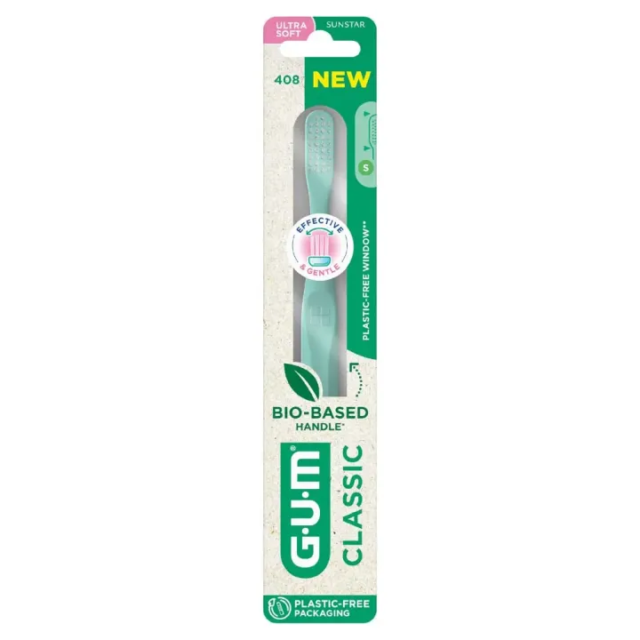 Classic brosse &agrave; dents bio-sourc&eacute;e Ultra Soft Gum  - une brosse &agrave; dents