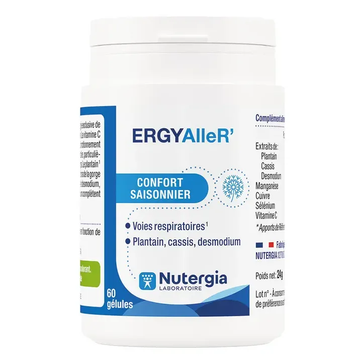 ErgyalleR' confort saisonnier Nutergia - pot de 60 g&eacute;lules
