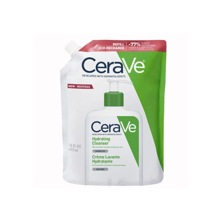 Cr&egrave;me lavante hydratante Cerave - &eacute;co-recharge de 473ml