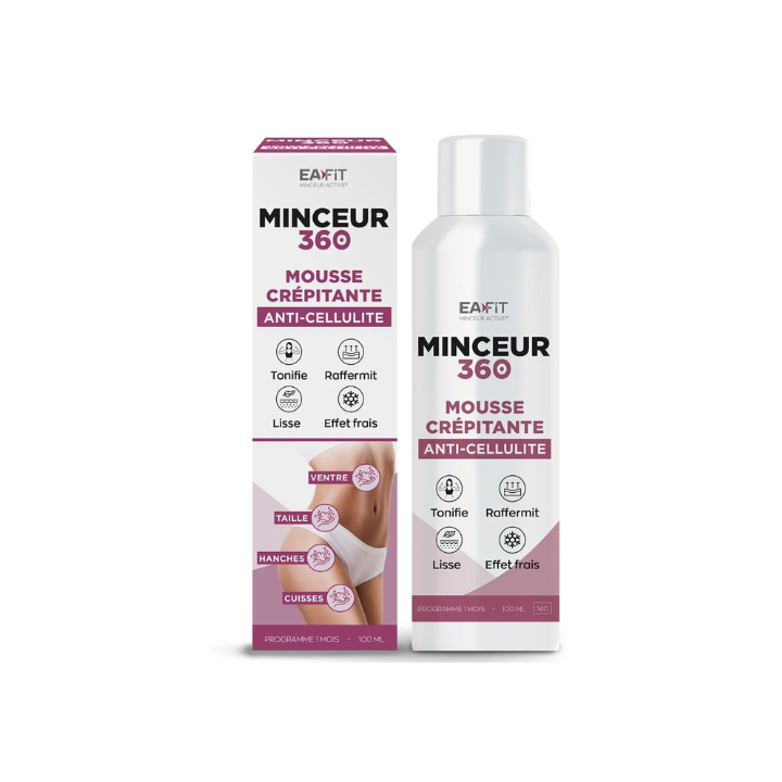 Minceur 360 mousse cr&eacute;pitante anti-cellulite EaFit - flacon de 100ml