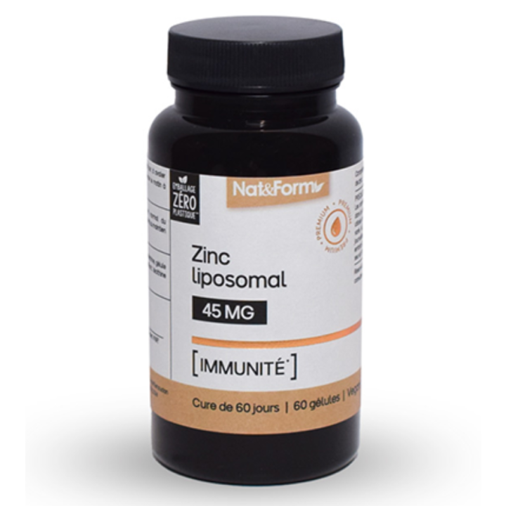 Zinc Liposomal 45mg Nat&Form - bo&icirc;te de 60 g&eacute;lules