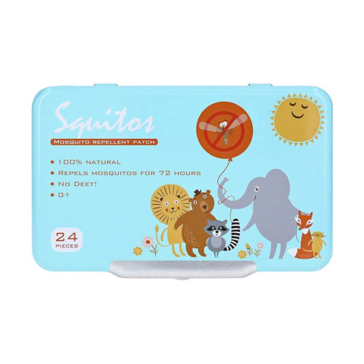Patchs r&eacute;pulsifs anti-moustique b&eacute;b&eacute; 72h Squitos - boite de 24 patchs
