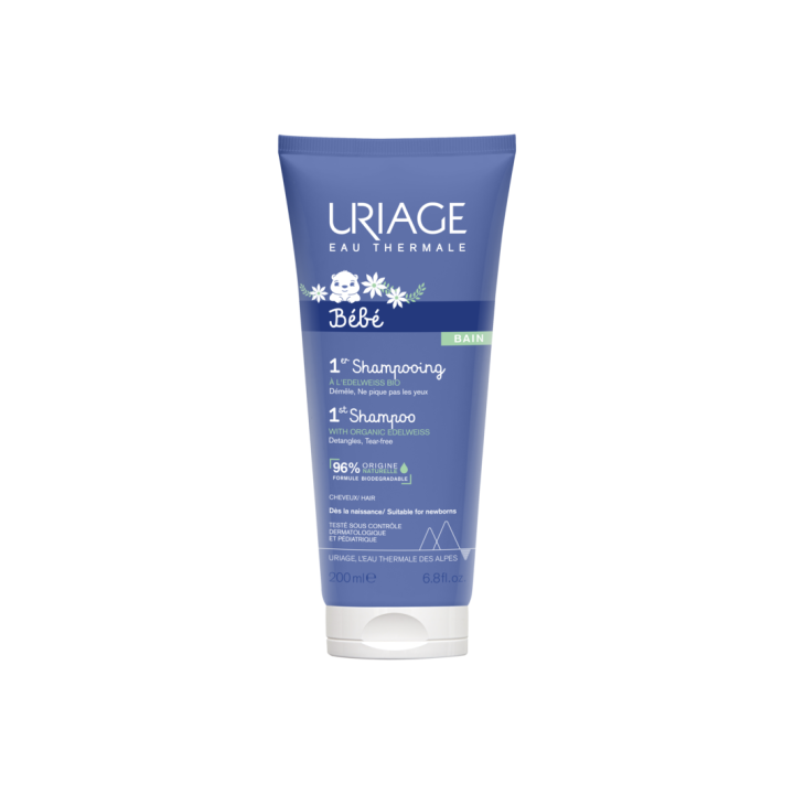 1er Shampoing &agrave; l'edelweiss bio Uriage - tube de 200 ml