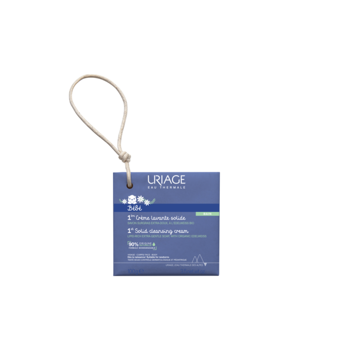 1&egrave;re cr&egrave;me lavante solide b&eacute;b&eacute; Uriage - pain de 100 g