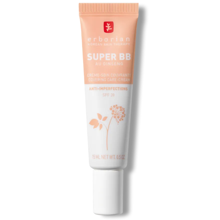 Super bb cr&egrave;me-soin couvrant anti-imperfections clair spf 20 Erborian - tube de 15ml 