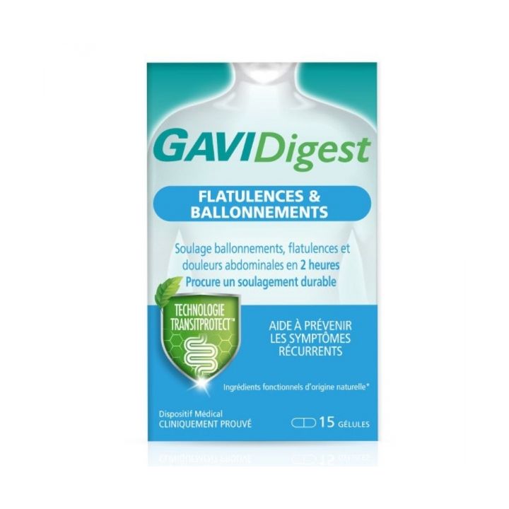 GAVIDigest flatulences et ballonnements Reckitt - boite de 15 g&eacute;lules