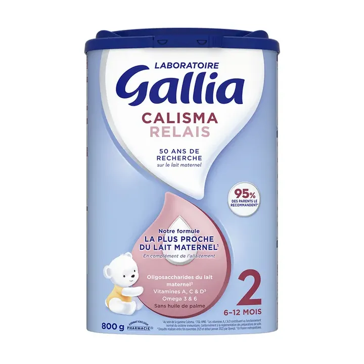Calisma Relais Lait en poudre 2&egrave;me &acirc;ge Gallia - pot de 800g