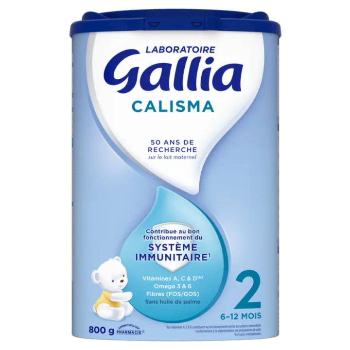 Calisma Lait en poudre 2&egrave;me &acirc;ge Gallia - pot de 800g