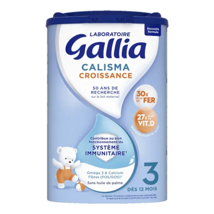 Calisma Croissance Lait en poudre 3&egrave;me &acirc;ge Gallia - pot de 800g