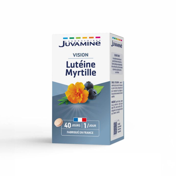 Lut&eacute;ine Myrtille Sant&eacute; des yeux Juvamine - bo&icirc;te de 40 comprim&eacute;s