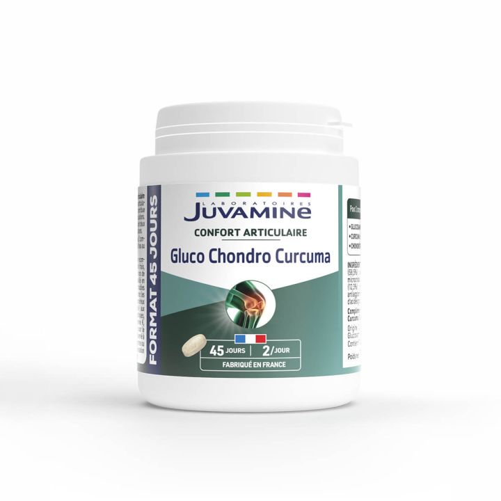 Juvamine curcuma chondro&iuml;tine glucosamine - boite de 90 comprim&eacute;s