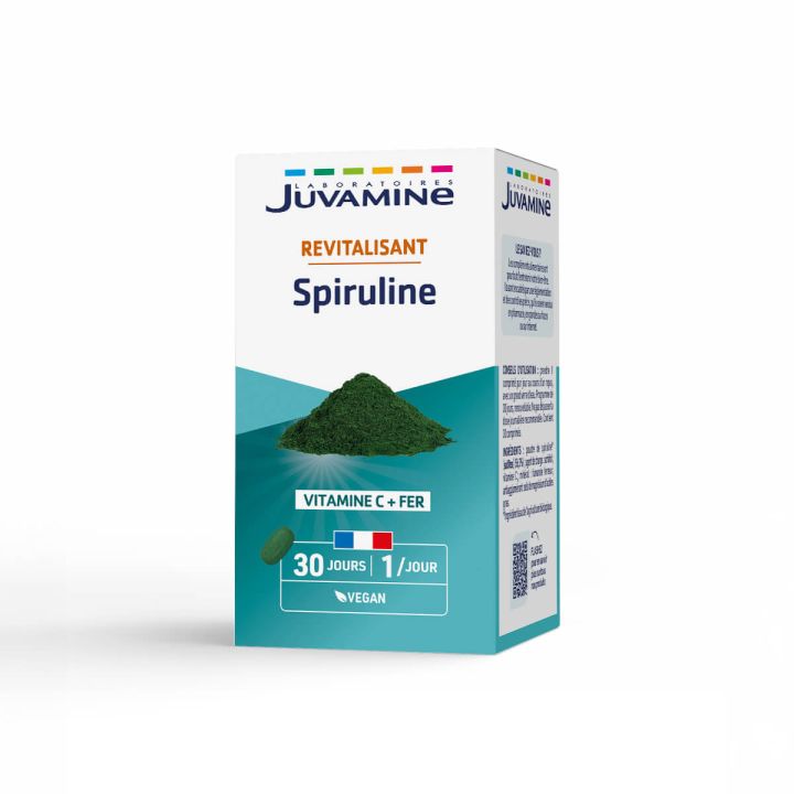 Spiruline revitalisant Juvamine - boite de 30 comprim&eacute;s