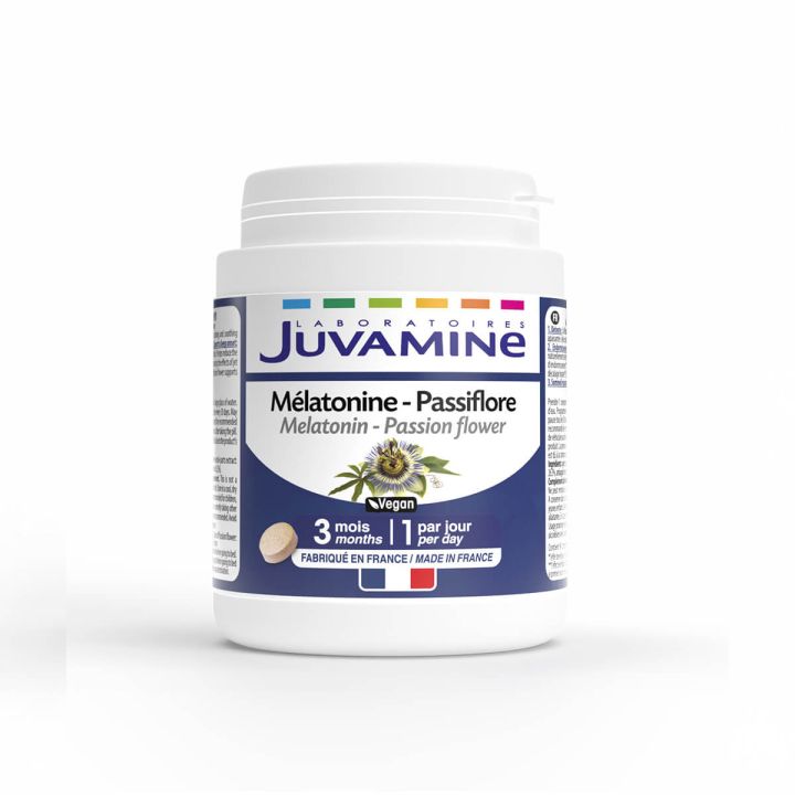 M&eacute;latonine Passiflore Juvamine - bo&icirc;te de 90 comprim&eacute;s