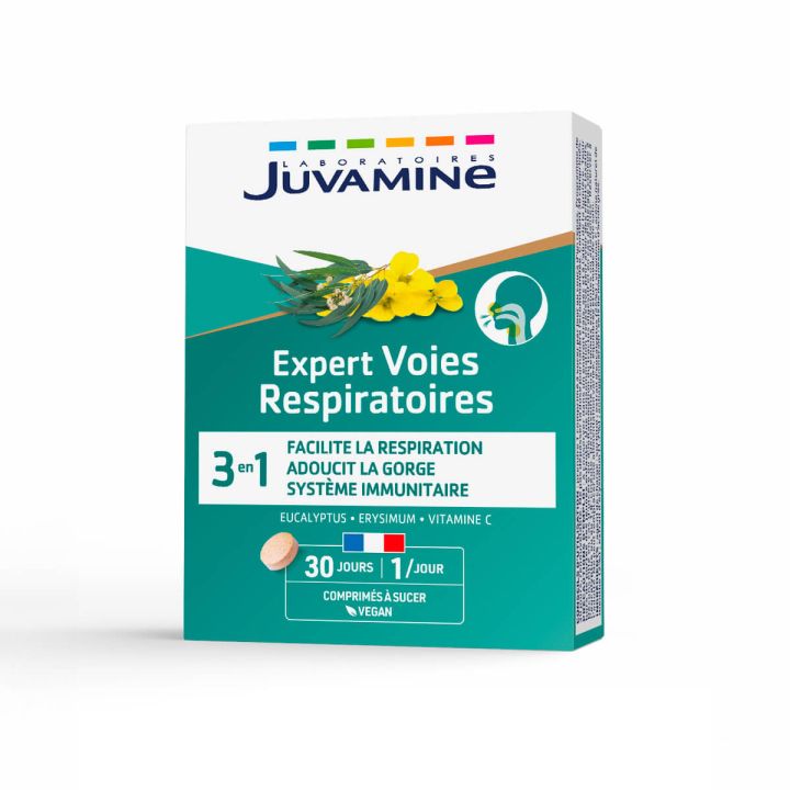 Expert voies respiratoires Juvamine - bo&icirc;te de 30 comprim&eacute;s &agrave; sucer