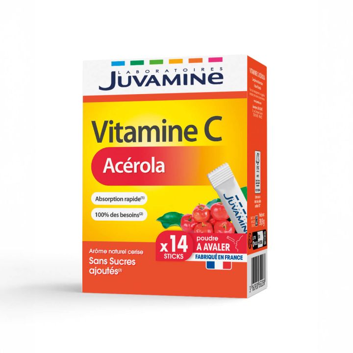 Vitamine C Ac&eacute;rola Juvamine - boite de 14 stick