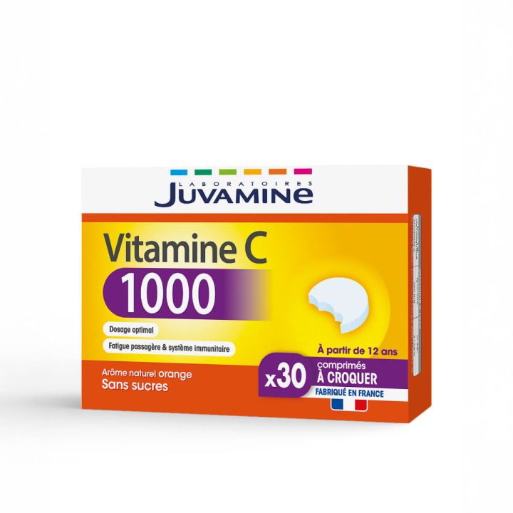 Vitamine C 1000 Juvamine - boite de 30 comprim&eacute;s &agrave; croquer 