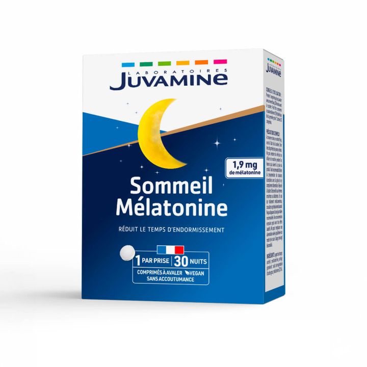 Sommeil m&eacute;latonine Juvamine - boite de 30 comprim&eacute;s