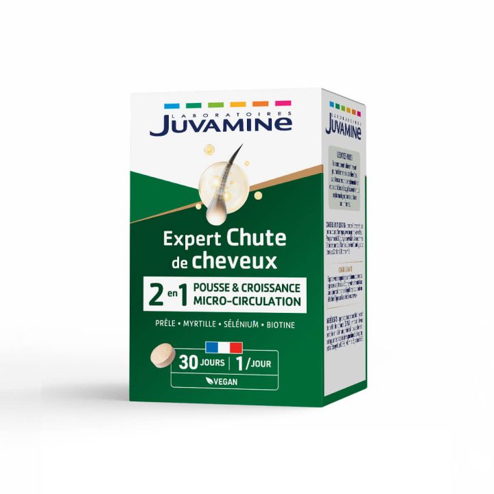 Chute de cheveux Juvamine - boite de 30 comprim&eacute;s 