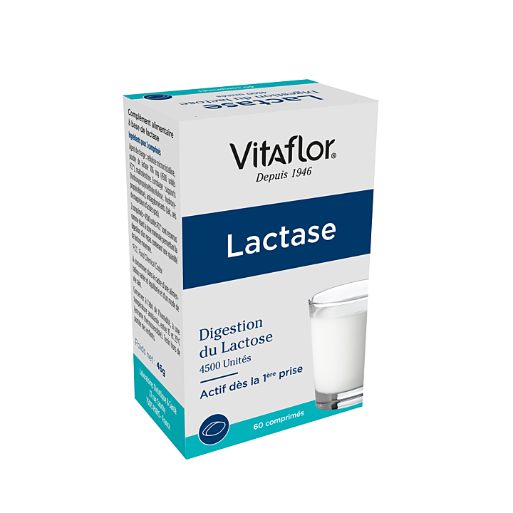 Lactase Vitaflor - bo&icirc;te de 60 comprim&eacute;s 