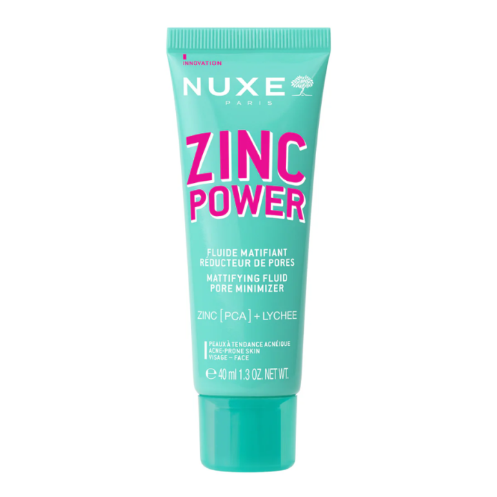 Zinc Power fluide matifiant r&eacute;ducteur de pores Nuxe - tube de 40ml