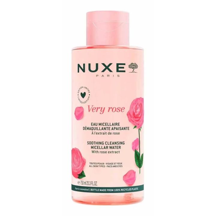 Very Rose Eau micellaire d&eacute;maquillante apaisante Nuxe - flacon de 750ml