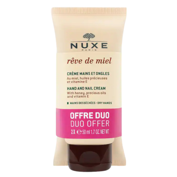 Cr&egrave;me mains et ongles r&ecirc;ve de miel Nuxe - offre duo 2 tubes de 50ml
