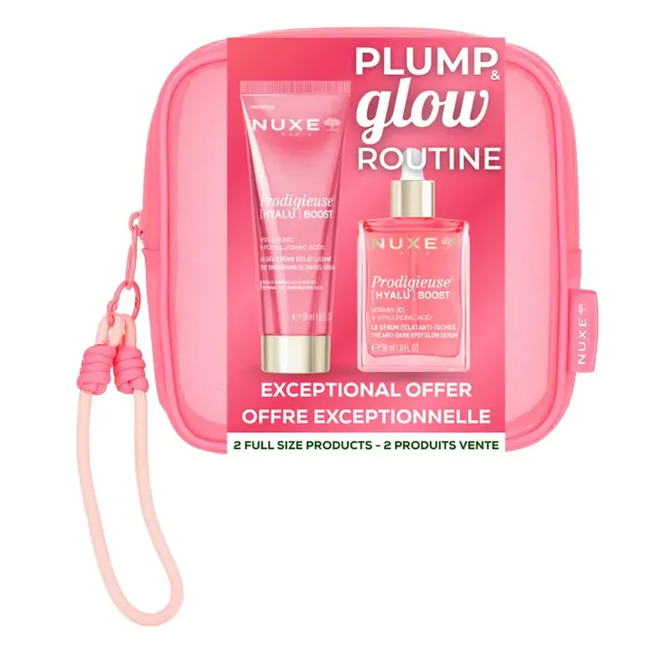 Prodigieuse trousse Plump&glow routine Nuxe - trousse de 2 produits
