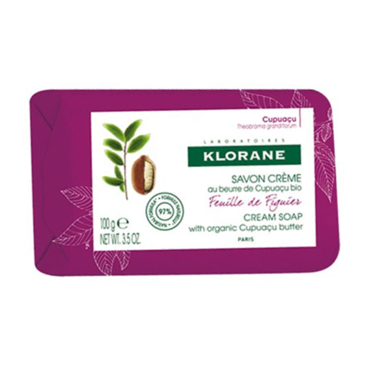Savon cr&egrave;me feuille de figuier Klorane - pain de 100g