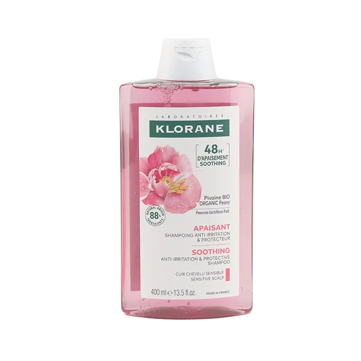 Shampooing apaisant & anti-irritant &agrave; la pivoine bio Klorane - flacon de 400ml