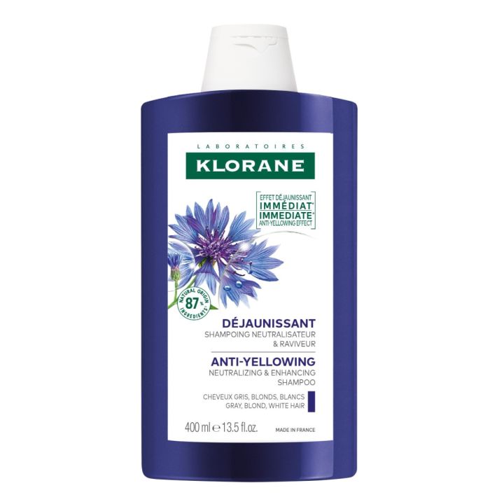 Shampooing d&eacute;jaunissant Centaur&eacute;e bio Klorane - tube de 400 ml