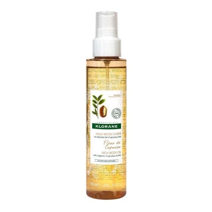 Huile riche corps Fleur de Cupua&ccedil;u Klorane - spray de 150ml