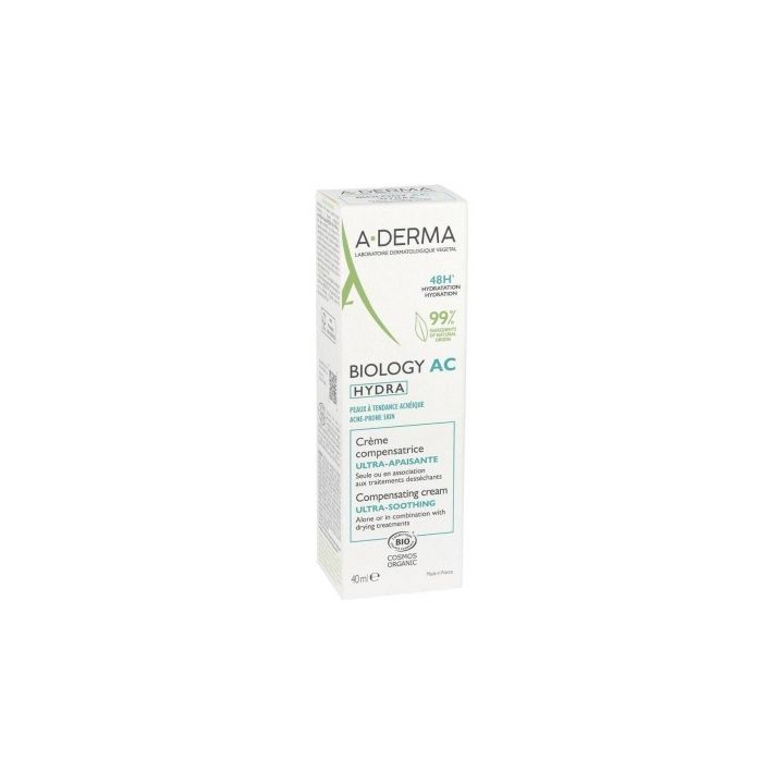 Biology AC Hydra cr&egrave;me compensatrice ultra-apaisante A-Derma - tube de 40ml