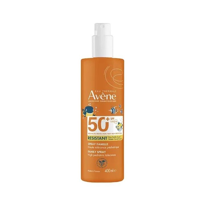 Spray solaire famille r&eacute;sistant SPF50+ Av&egrave;ne - spray de 400ml 