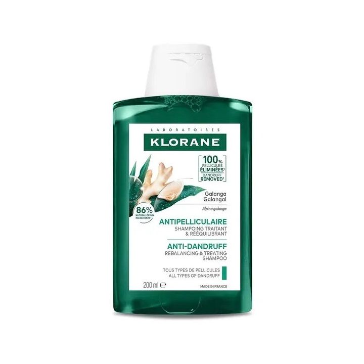 Shampoing antipelliculaire traitant et r&eacute;&eacute;quilibrant Klorane - flacon de 200ml