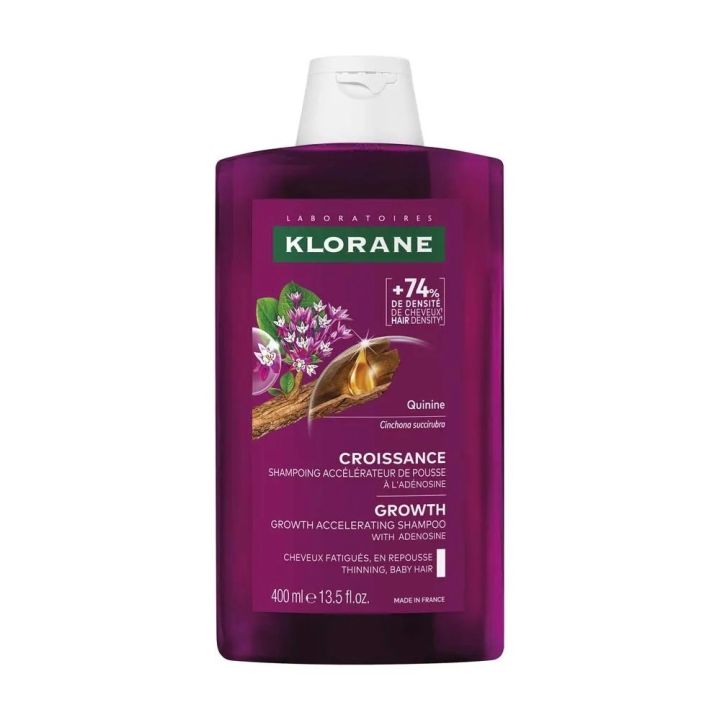 Quinine croissance shampoing acc&eacute;l&eacute;rateur de pousse Klorane  - flacon de 400ml