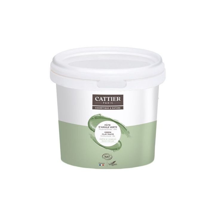 P&acirc;te d'argile verte Cattier - pot de 1,350kg