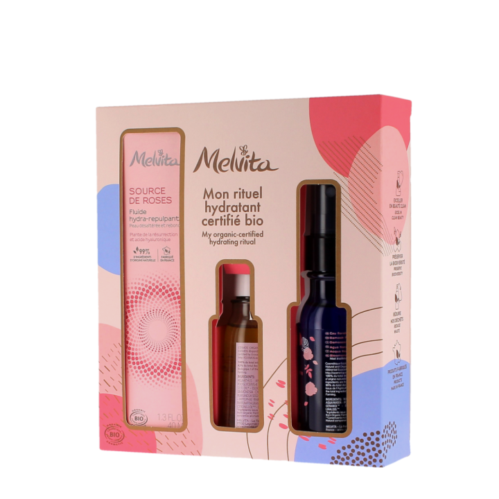 Mon rituel hydratant certifi&eacute; BIO Melvita - coffret de 3 produits 