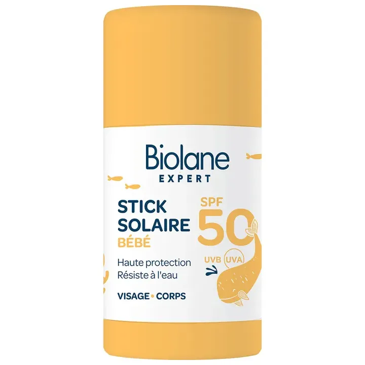 Stick solaire b&eacute;b&eacute; SPF50 Biolane - stick de 20ml 