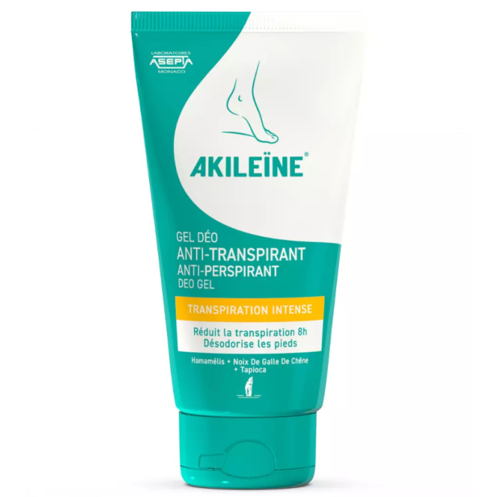 Gel d&eacute;o anti-transpirant transpiration intense Akil&eacute;&iuml;ne - tube de 75ml