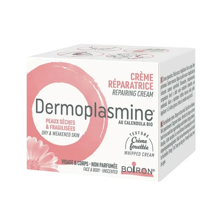 Dermoplasmine cr&egrave;me r&eacute;paratrice au Calendula bio Boiron - pot de 20g