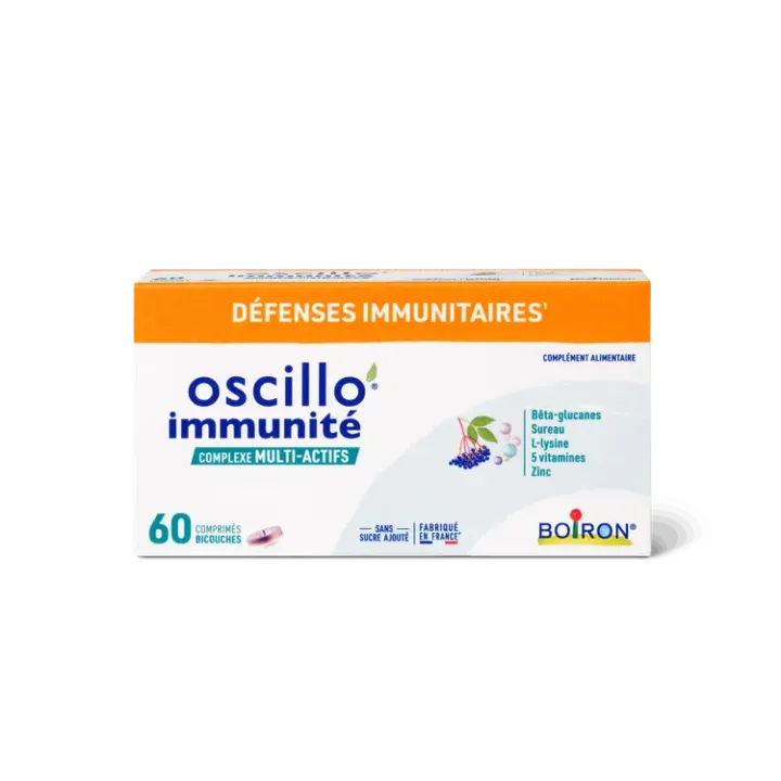 Oscillo immunit&eacute; complexe multi-actifs Boiron - bo&icirc;te de 60 comprim&eacute;s