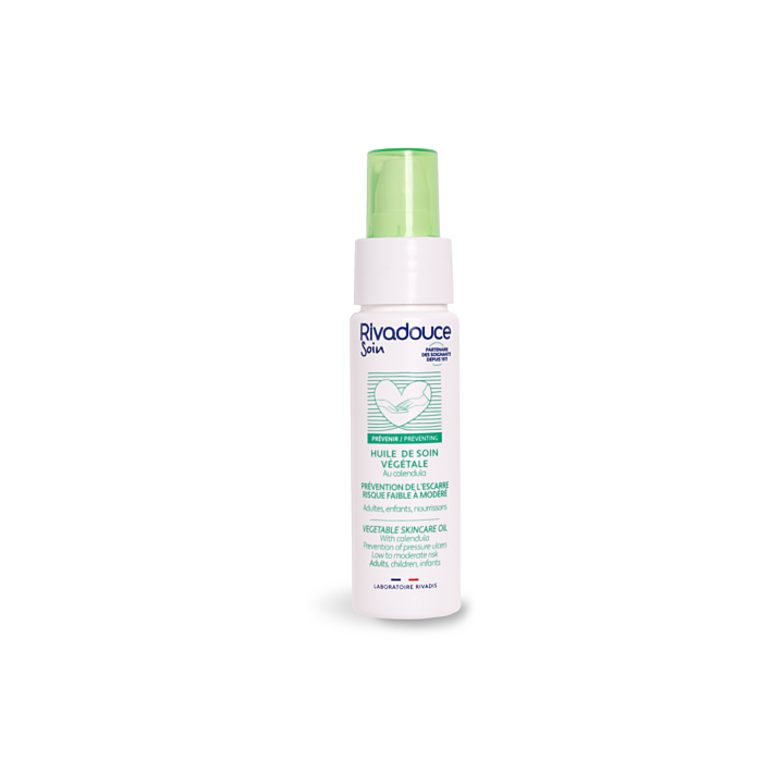 Huile de soin v&eacute;g&eacute;tale pr&eacute;vention de l'escarre Rivadouce - flacon-pompe de 50ml