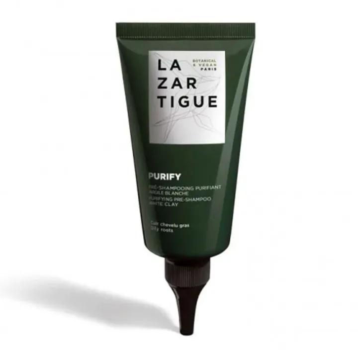 Pr&eacute;-shampooing purifiant argile blanche Lazartigue - tube de 75ml