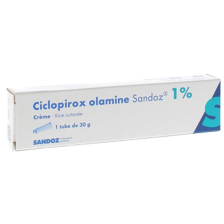 Ciclopirox olamine cr&egrave;me 1% - tube de 30g