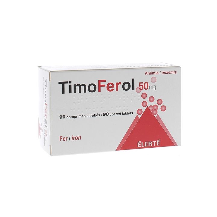 TimoFerol 50 mg - bo&icirc;te de 90 comprim&eacute;s enrob&eacute;s