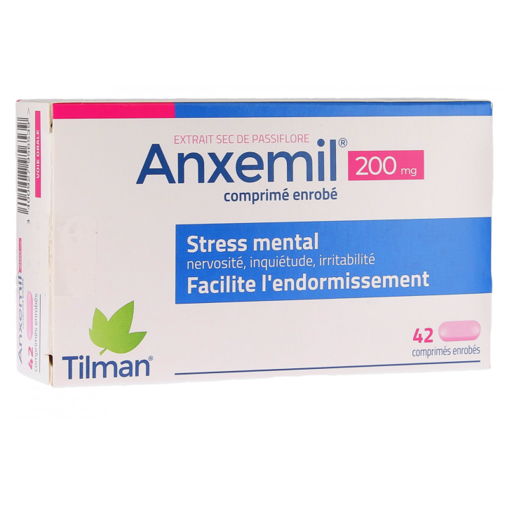 Anxemil 200mg stress mental - bo&icirc;te de 42 comprim&eacute;s enrob&eacute;s
