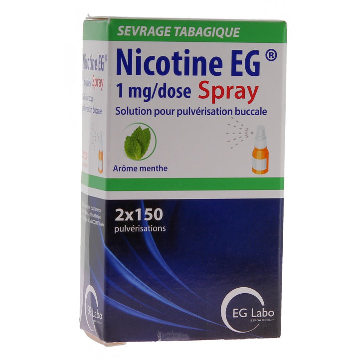 Nicotine EG 1 mg/dose ar&ocirc;me menthe - spray de 15ml